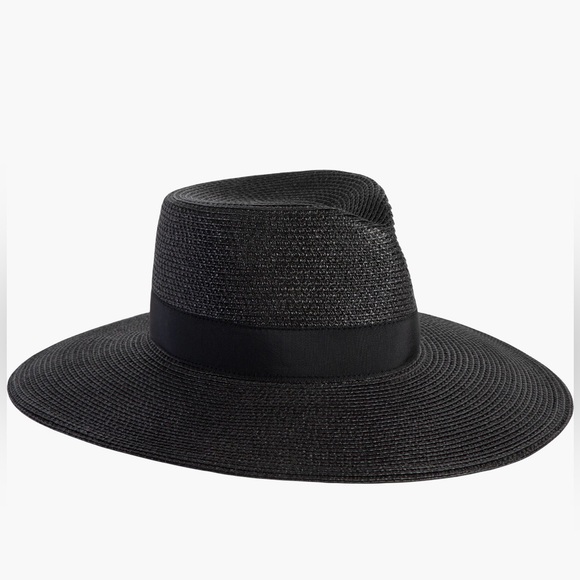 Eric Javits Daphne Broad Brim Straw Fedora - Picture 1 of 7